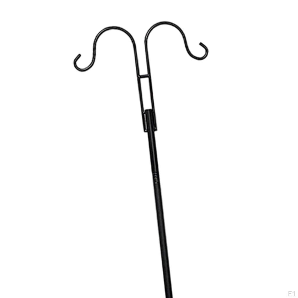 Vogelfutterspender-Stützstange mit 5-zackigem Sockel für den Garten