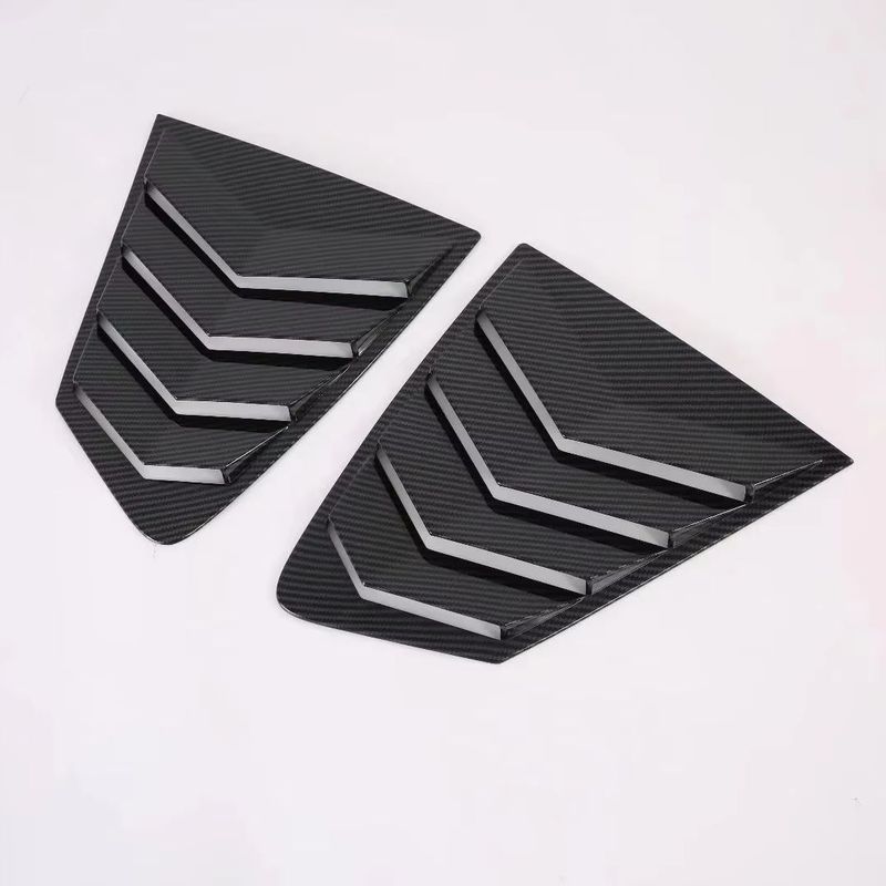For Mazda 3 Hatchback Sedan      Rear Triangle Window Louvers Vent Cover Shutter Trim Frame Car Accessories