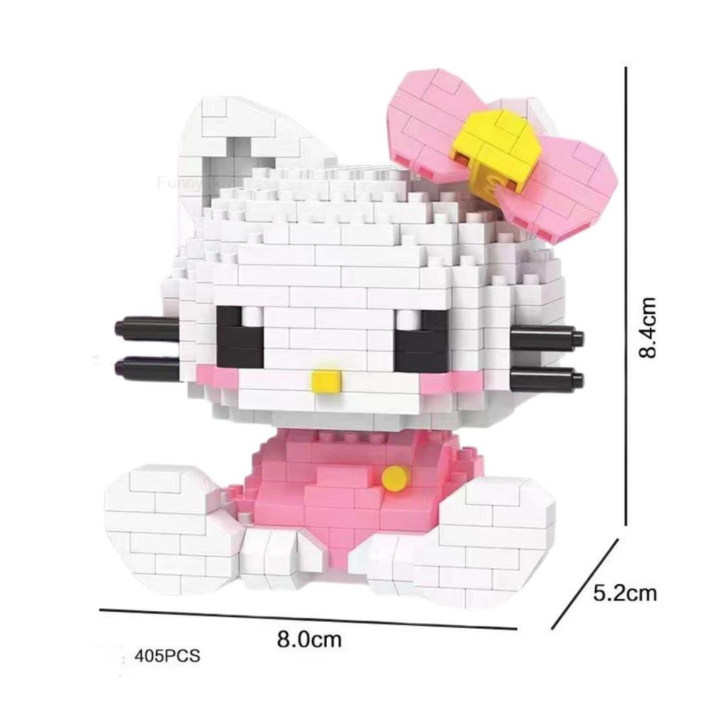Cinnamoroll Cartoon Katie Cat Block Character Assembled Model Building Block Dolls Toy Children Gift