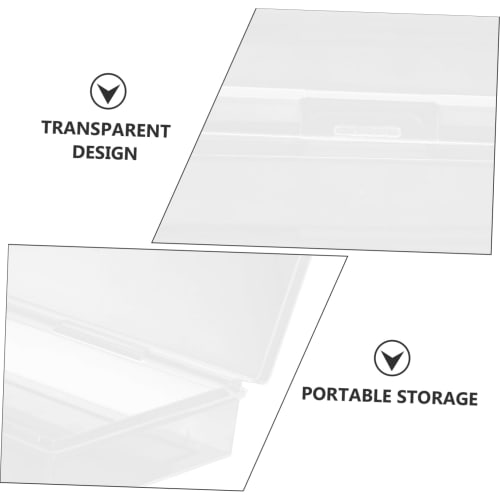 HOOTNEE Playing Card Storage Box, Card Deck Case, Transparent Design, Portable Size, Stylish Storage, Small Item Organizer, Set of 2