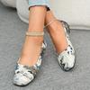 Ladies Shoes Summer 2025 High Quality Fashion Women's Printed Square Toe Flats Soft Sole Casual Shoes Classic Comfortable Shoes