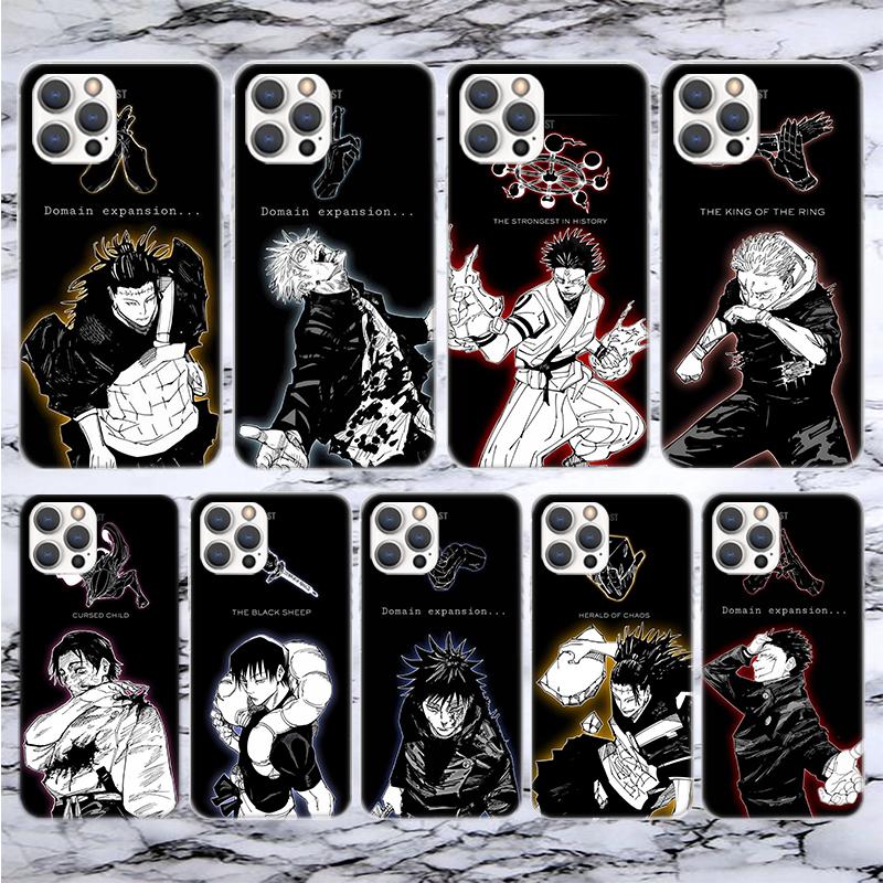 Kaisen J-Jujutsu Art Soft Phone Case For iPhone 17 Air 16 16E 15 14 Plus 13 Mini 12 11 Pro Max X XR XS 7 8 + SE 2020 Pattern Cov