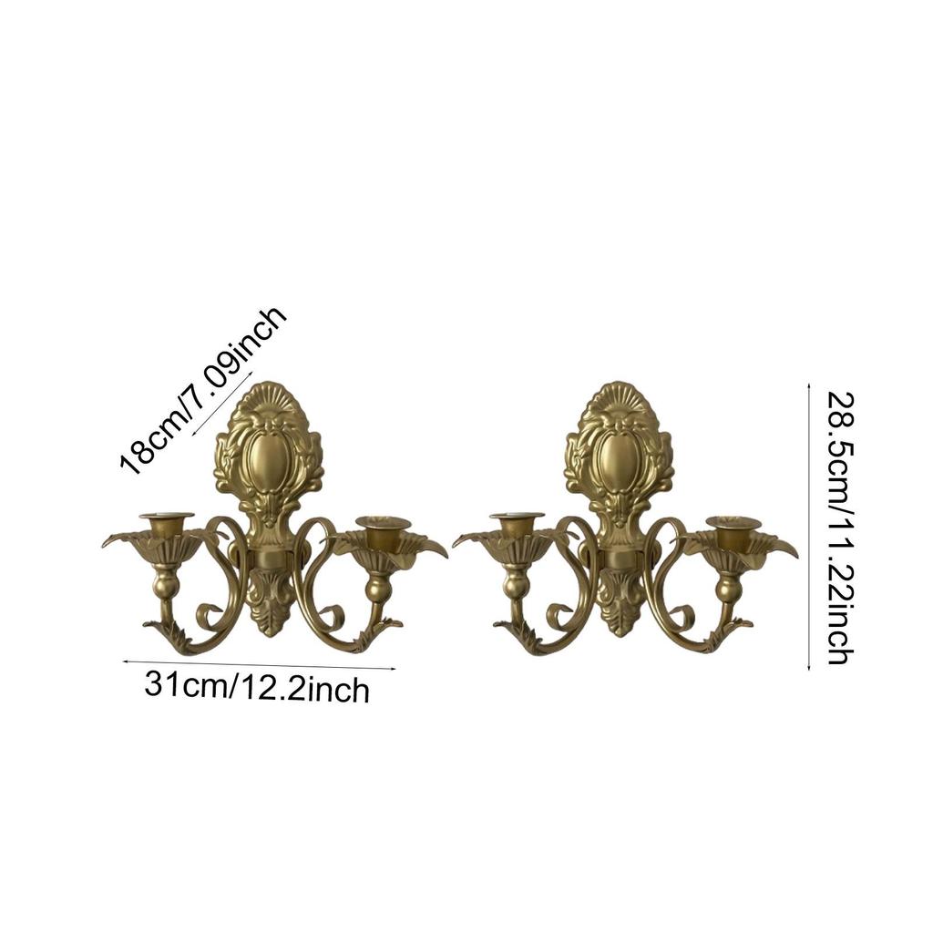 Candle Sconce, Candle Stand Decorative Candlestick Holder Wall Candle Holder for Wedding Party Anniversary Wall Decor