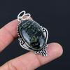 Oval Natural Kambaba Jasper Sterling Silver Anniversary Birthday Pendant Jewelry