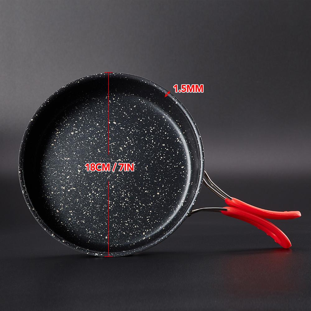 Lightweight Collapsible Nonstick Omelet Pan Outdoor Folding Quick Heating Omelet Maker Fry Pan