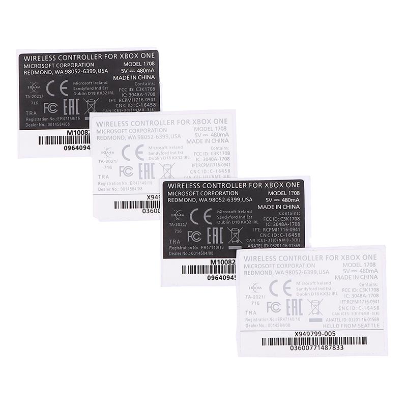 2Pcs Black White Lable Seals Sticker For Xbox One S Wireless Controller Sticker