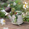 Niedlicher Blumentopf Sukkulenten-Pflanzgefäße Vogel Mini-Sukkulenten-Pflanzgefäß Garten Balkon Dekor Blumentopf Schreibtisch Blume Bonsai-Topf
