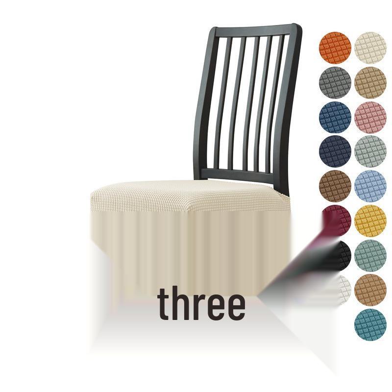 Jacquard Half-Wrap Chair Seat and Cushion Cover, Dustproof Pad for Dining or Horn Chairs Slipcover