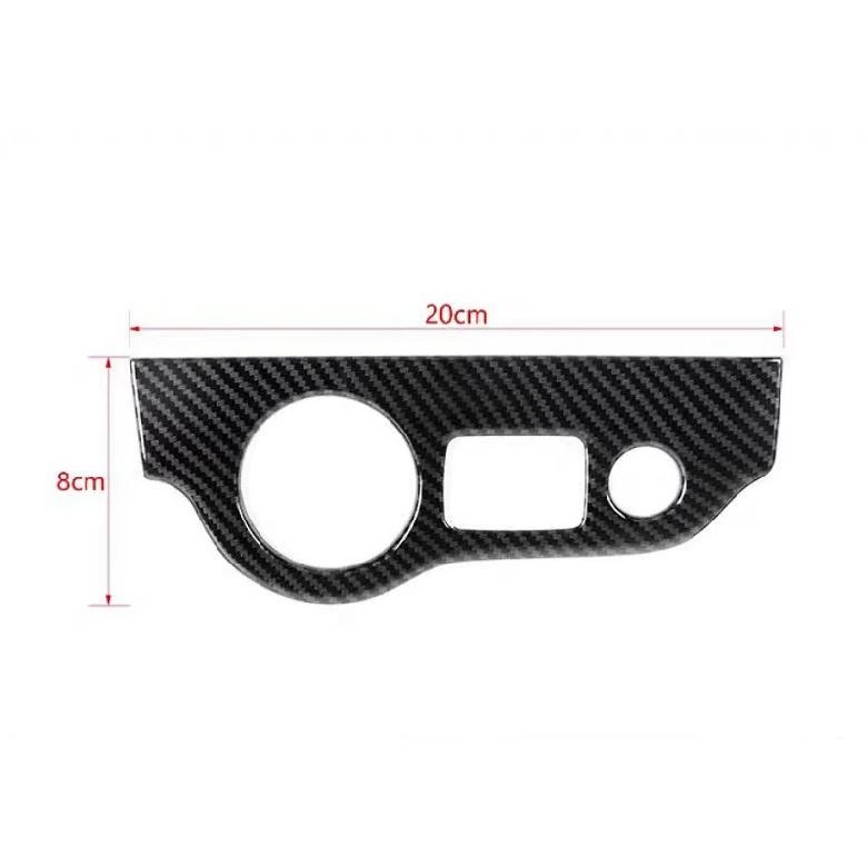 For Dodge Charger 2016- Car Accessories Carbon Fiber Style Head Light Switch Button Control Panel Cover Trim Bezel