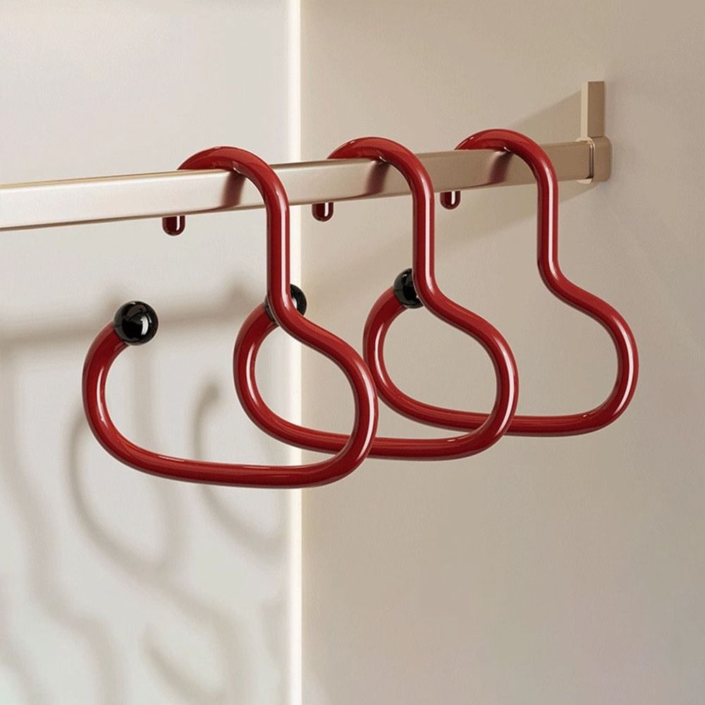 6Pcs Plastic Round Scarf Tie Hanger Dopamine Hat Storage Hook Durable Clothes Hanger  for Home