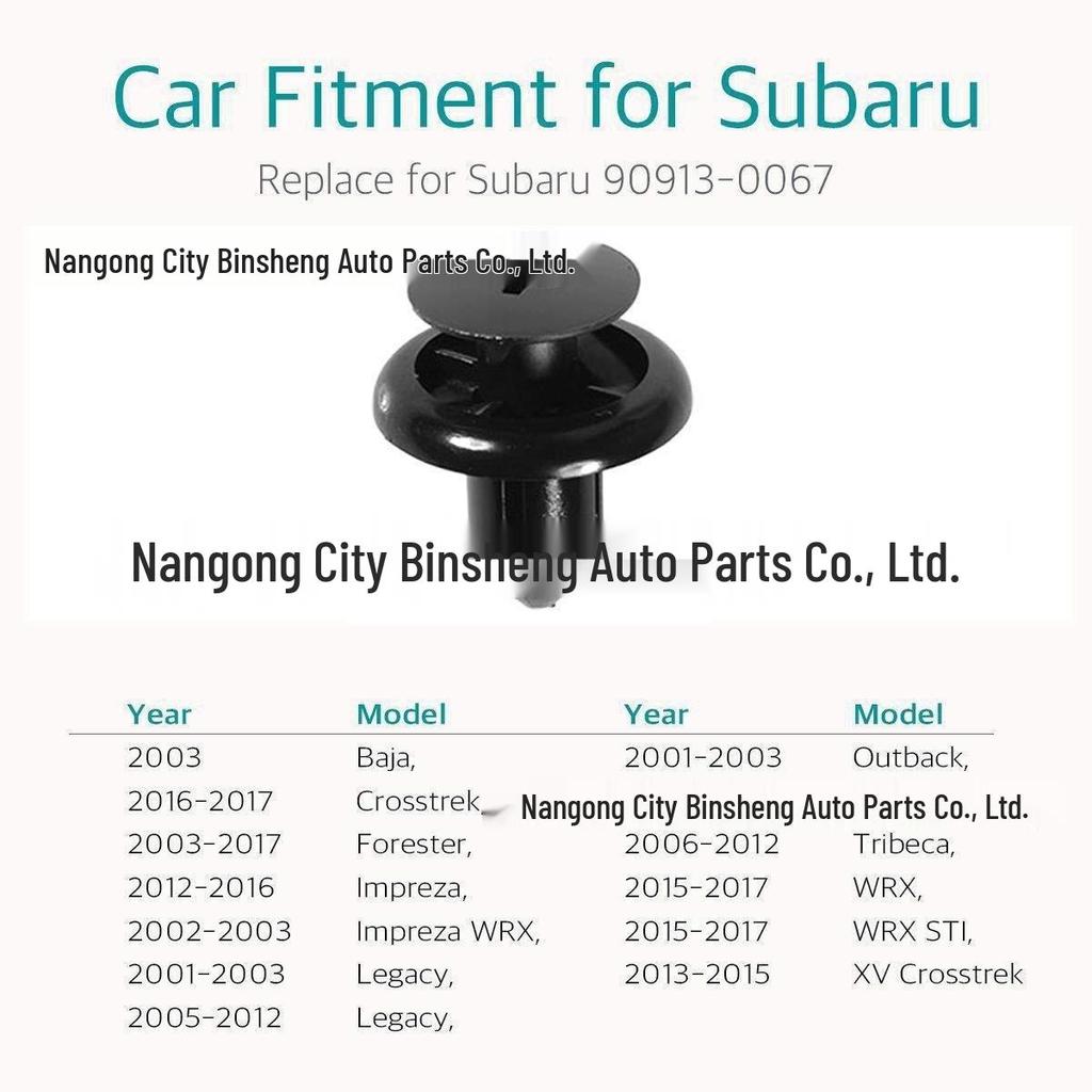 Compatible Clips for BMW, Nissan, Subaru, Suzuki Bumper, Fender, Grille, Radiator