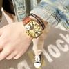 Men's Waterproof Barrel-Shaped Mechanical Leather Watch - Unique Design for Stylish Men