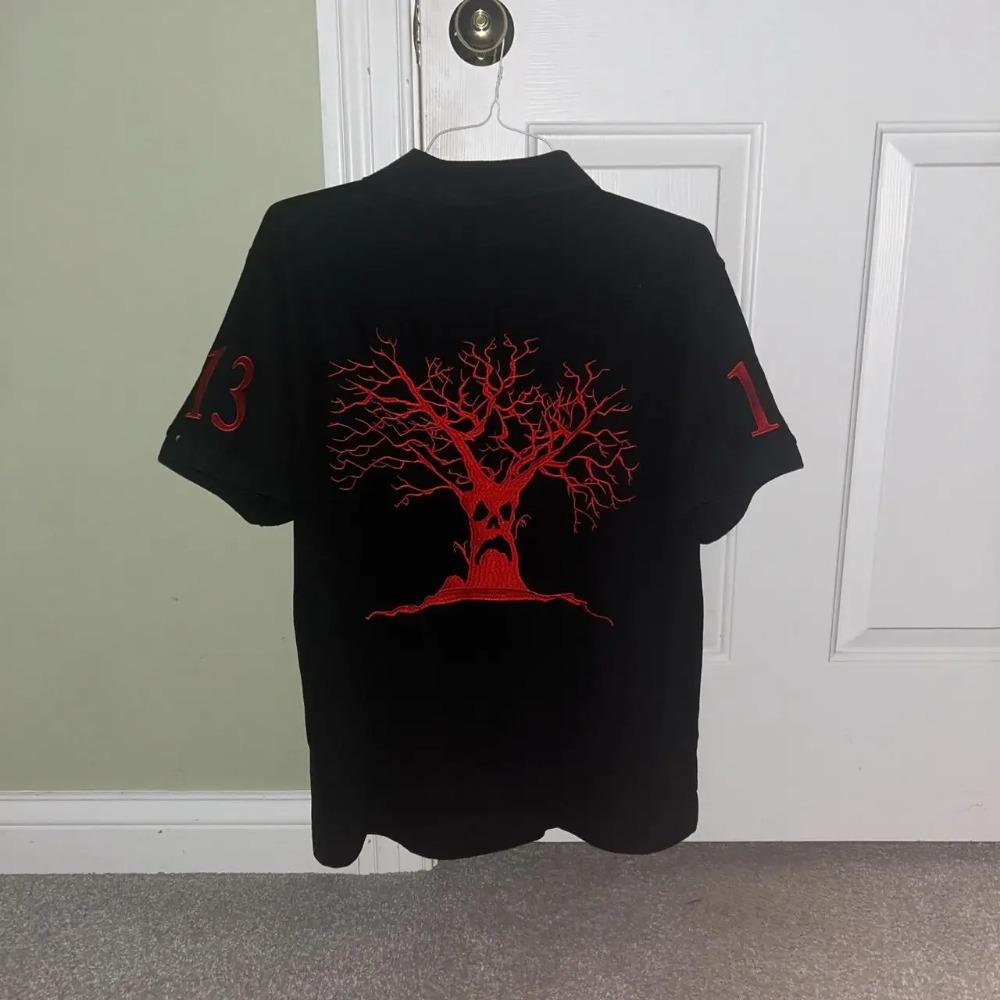 ZYLLO America Retro Street Hip Hop Short Sleeve Shirt Y2k Men Casual Embroidery Cotton Top Baseball Clothing