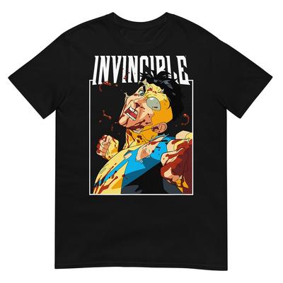 Invincible - Maglietta con Logo del Personaggio Mark Danneggiato in Battaglia