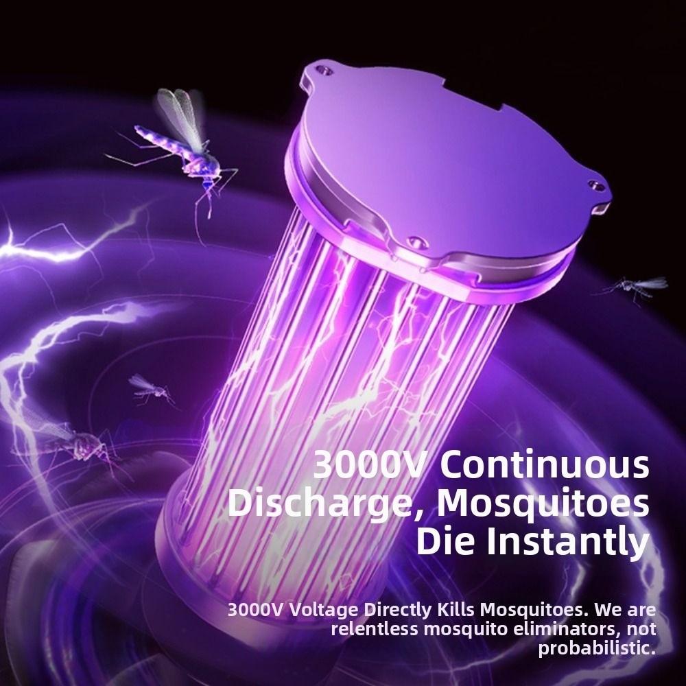 Portable Electric Camping Light Purple Light Mosquito Trap Easy To Use Mosquito Lamp  Outdoor