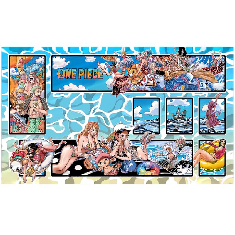 Anime One Piece OPCG DIY GAME Card PlayMat Comic Book Series Luffy Nami Ace Sabo Hobby Collection Toys
