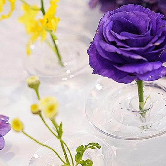 Floating Floral Arrangement Holder Clear Floating Flower Bowl Stem Holder Floating