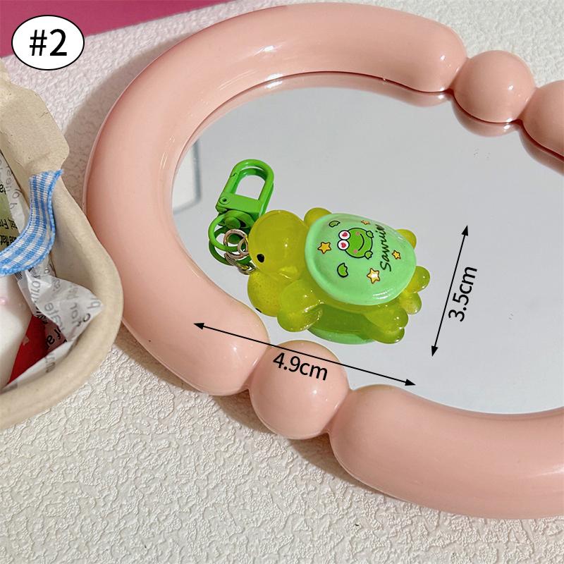 

Adorable Luminous Turtle Key Rings for Pouch Animation Design Hello Kitty Kuromi Turtle Pendant Glow in-the-dark Keyrings Key Chain Kids Presents