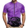 Herren Kurzarm Radtrikot Atmungsaktiv Schnelltrocknend Halber Reißverschluss Vorne Leichtes Stretch-Gewebe mit Aufgedrucktem Design für Outdoor-Sportarten