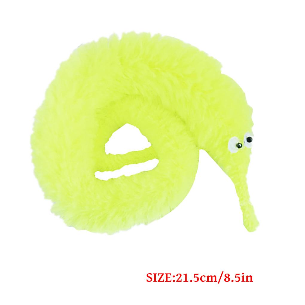 Tricking Toy Children Plush Worm with 3D Eyes Party Prop Performance Item Kids Toy