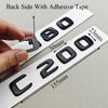 3D ABS Black A180 A200 A250 C180 C200 Logo Letters Car Rear Trunk Badge Sticker For Mercedes Benz W177 W176 V177 W206 W204 S205