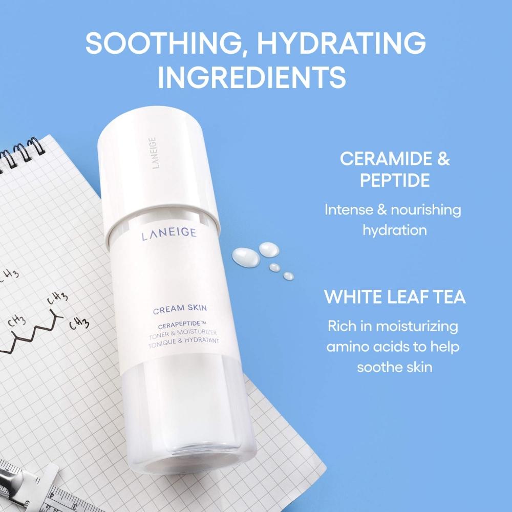 Laneige Refillable Milky Toner With Ceramides And Peptides 1 Pump