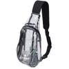 Clear Sling Bag Stadium Approved Small PVC Casual Waterproof Transparent Chest Bag for Hiking Stadium Or Concerts
