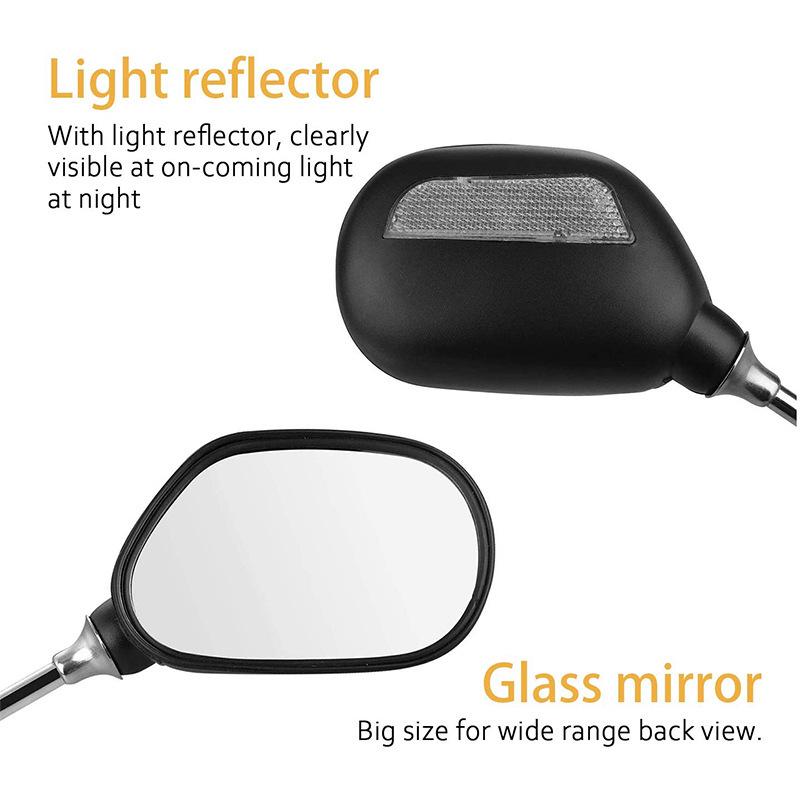 Flat Reflective Rearview Mirror for Bicycles - Safety Equipment for Mountain Bikes and Electric Vehicles