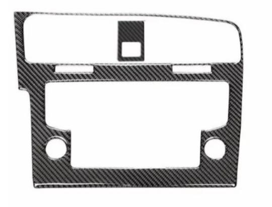 Suitable for Volkswagen Golf 7 carbon fiber navigation panel decorative frame Golf Rline car interior modification