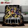 Gold Saint 2D Flat Pattern Flannel Blanket High quality All Seasons Warmth and Comfort Perfect for Christmas Gifts.MMT0918324