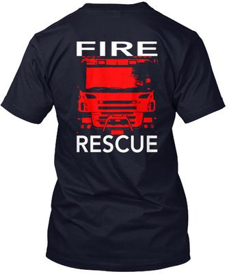 Fire Rescue T-Shirt Made In the USA Size S To 5XL Unisex T-Shirt