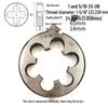 Round Die Set Screw 1-5/16" (8/12/14/16/18/20 TPI)