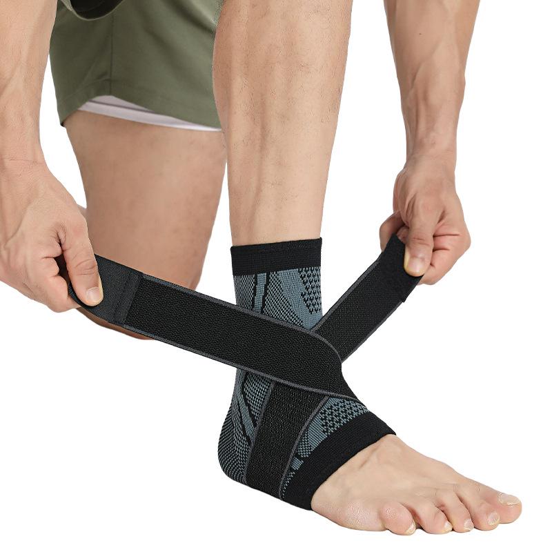 Compression Knit Ankle Brace: Anti-Sprain Support for Running, Fitness, Basketball & Football