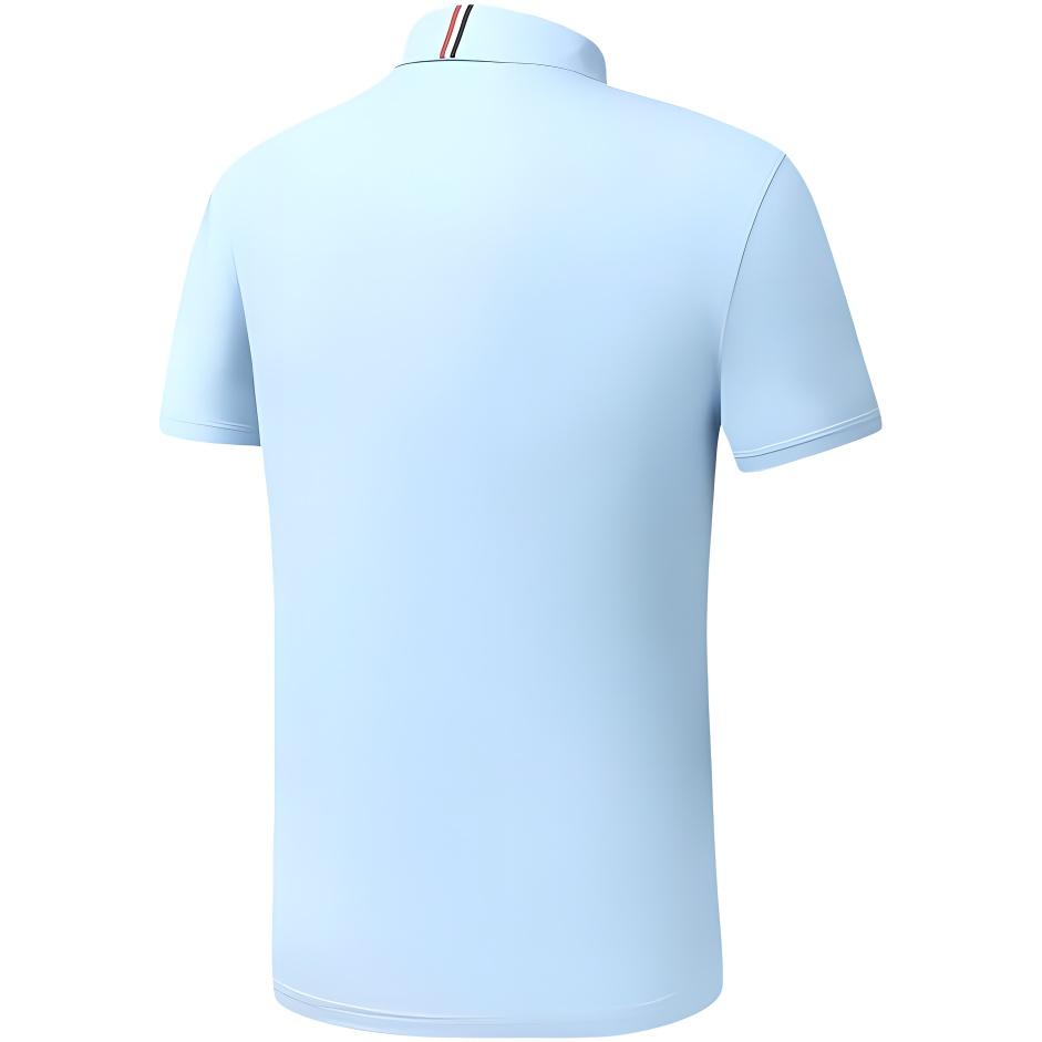 FILA Solid Color Polo Shirt Men tops Sky-Blue A11M325105F-LB