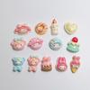 100 Pieces Sweet Cartoon Animals Bear Rabbit Cabochons Flatback Embellishments Charms for DIY Jewelry Craft Accessories