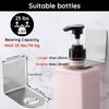 Wall Shampoo Stainless Steel Bathroom Supply Shower Bottle Holder Portable Soap Rack Silver Wall Mount Gel Holder