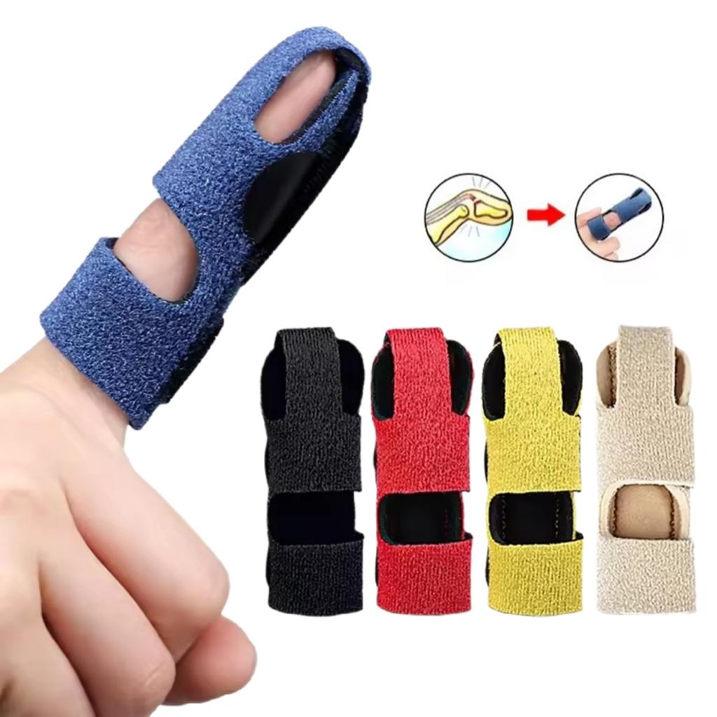 3Pcs Adjustable Finger Fixation Strap With Aluminum Strip Finger Fixing Band Straighten Brace Finger Splint Corrector Support