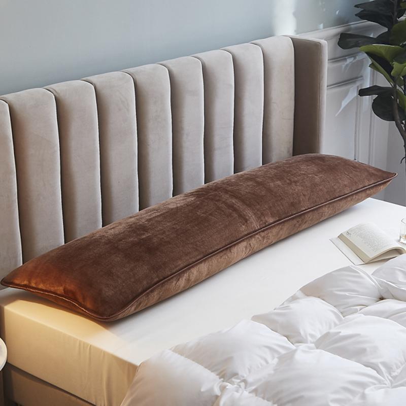 1Pcs Soft Flannel Long Pillow Case Large Size Comfortable Lover Sleeping Pillow Cover 120/150/180cm Bedding Body Pillowcase
