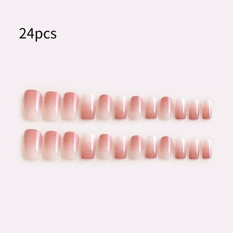 A7 Short Style Gradient Nail Stickers For Women Simple And Elegant Nail Decorations