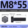 Black High-Strength Grade 8.8 Hex Bolt Screw Set (M4-M12)