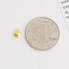 Gold-Plated S925 Sterling Silver Heart Pendant DIY Pearl Necklace/Bracelet Accessory