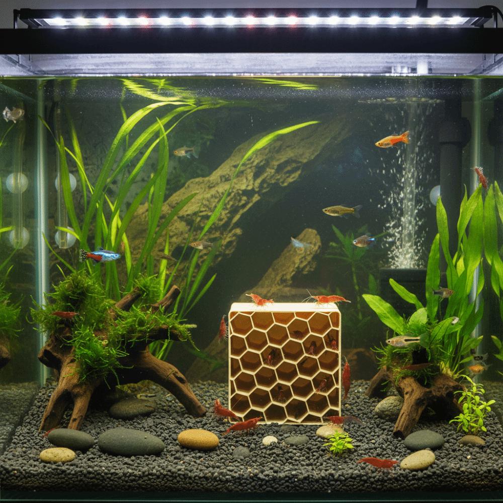 3D Printed Shrimp Hiding Place Hollowed-out Shrimp Breeding Cave Betta Habitat  Shrimp Breeding