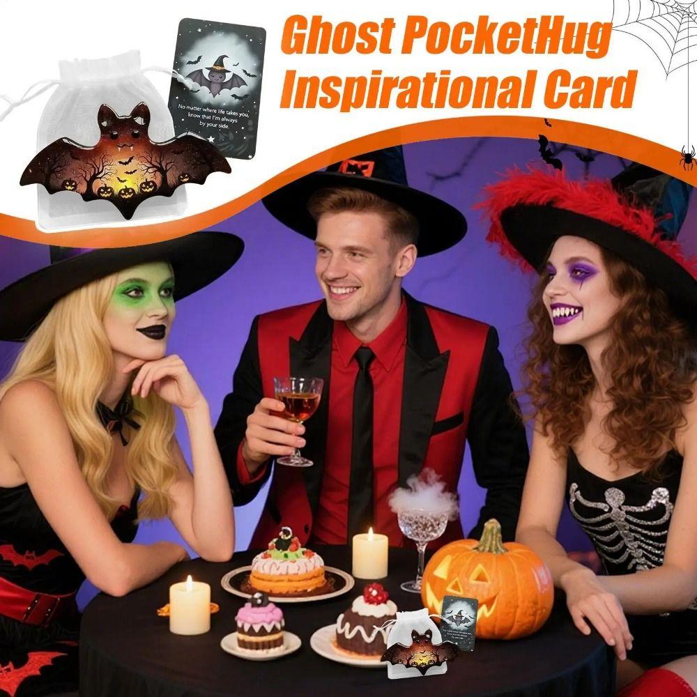 Emotional Support Ghost Pocket Hug Motivational Figures Encouragement Cards  Travel Companion