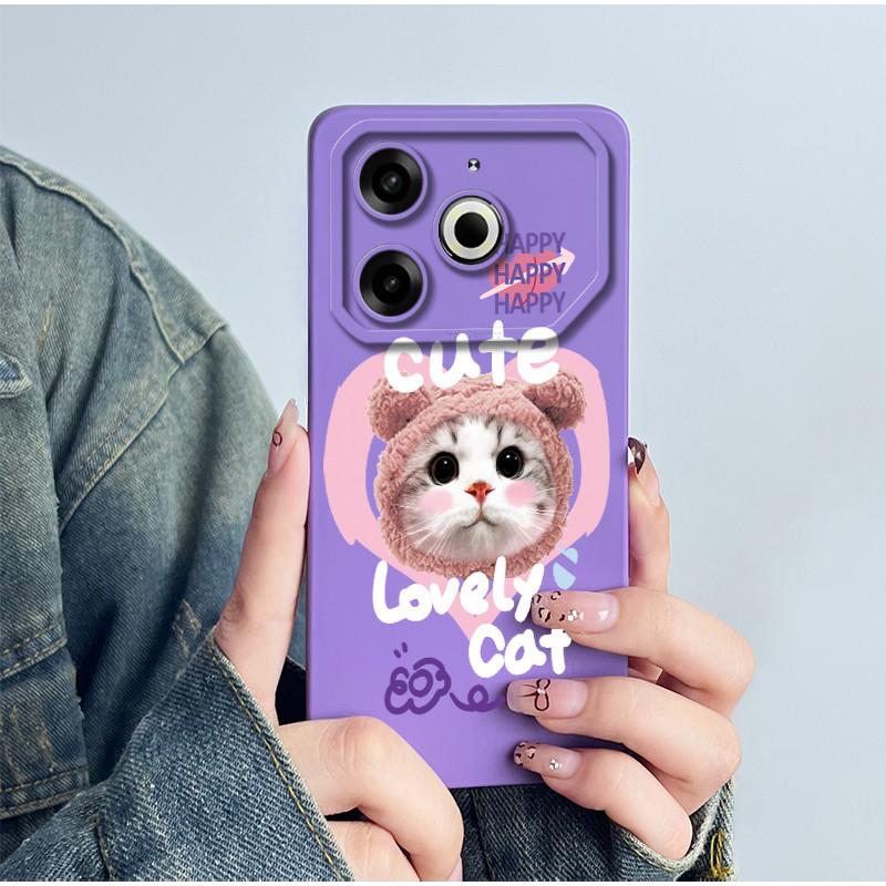 For Tecno Pova 6 Neo Phone Case Pova 6Neo Back Cover Silicone Cute Panda Flower Boys Girls Cartoon Shell Protective Coque Funda