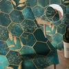 Marble Honeycomb Texture Aqua Green Voile Sheer Curtains Living Room Window Tulle Curtain Kitchen Bedroom Drapes Home Decor