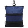 Bolsa de Golfe de Três Camadas Portátil com Zíper para Pendurar na Cintura Porta-Acessórios para Tacos de Golfe com Clipe para Fixação Fácil