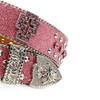 Damen Jeans Gürtel Nieten Western Punk Gürtel Beeindruckende Gotische Nieten Kreuz