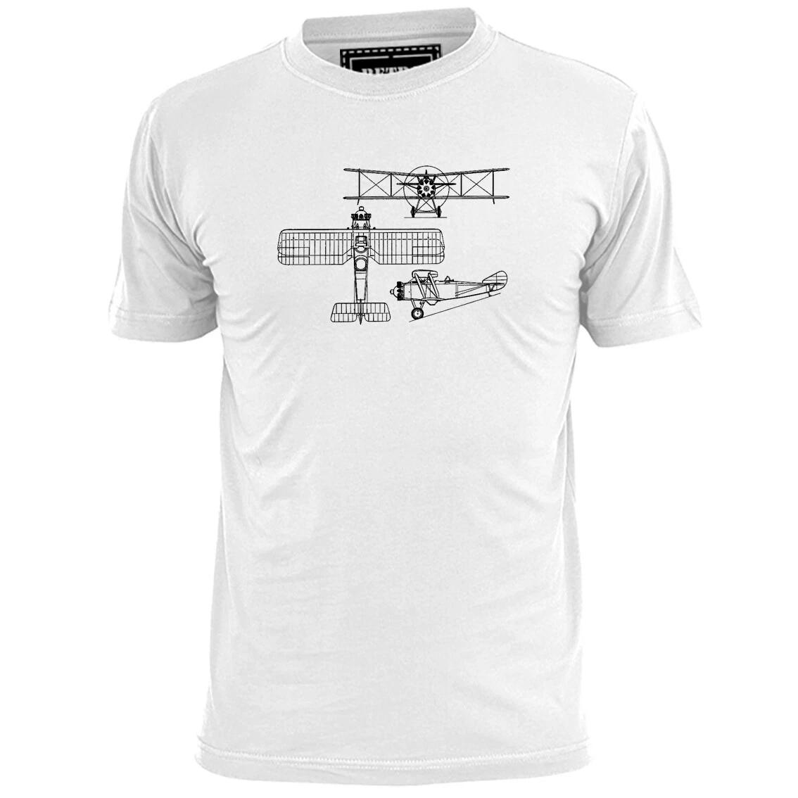 

Mens Westland Weasel Prototype WW1 Blueprint T shirt Aircraft XL