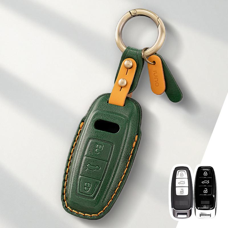 

Genuine Leather Protector for Q3 Q5 Q8 Q7 C5 C8 A4 B6 B7 B8 B9 TT 80 S6 A1A4 B8 A5 A6 A7 A8 D5 TT Key Case Cover Fob