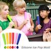 Silicone Popsicle Molds Reusable Ice Pop Molds For Kids DIY Frozen Popsicle Maker BPA Free Popsicle Tubes with Yogurt Sticks